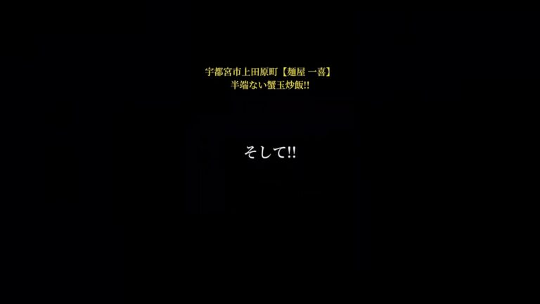 蟹玉炒飯に衝撃!!