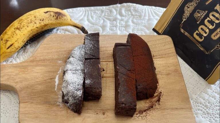 ダイエットスイーツチョコバナナブラウニー/材料3つだけ。レンジで簡単に作れます