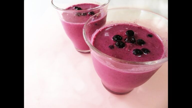 デザートや朝食にも♪ブルーベリースムージーの作り方・レシピvlog＃7　真空ミキサー 極鮮gokusen