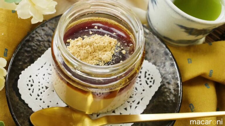 材料３つで本格スイーツ！レンジで簡単「豆乳きな粉プリン」のレシピ・作り方