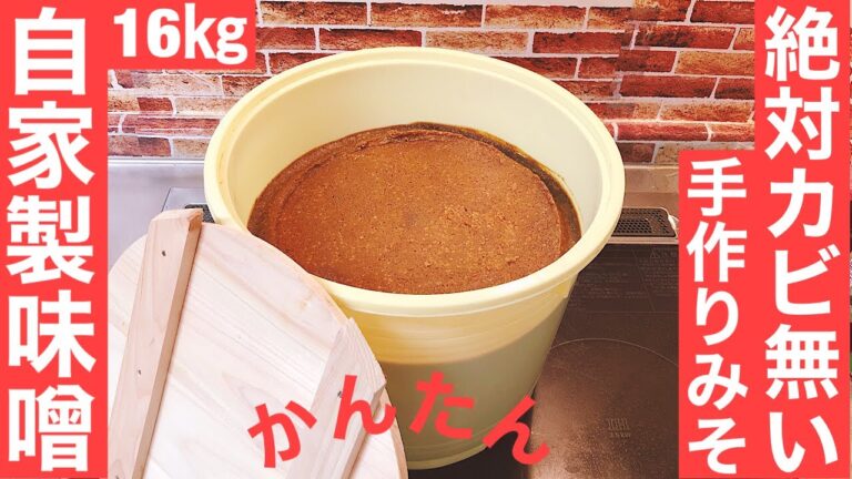 ㉗“カビ無い味噌作り方今年も綺麗”‼︎         “ 簡単で国産大豆.塩.健康に最高” "味噌作り方"新しいこちらを見て下さい↓ https://youtu.be/mKrA-INUJ68