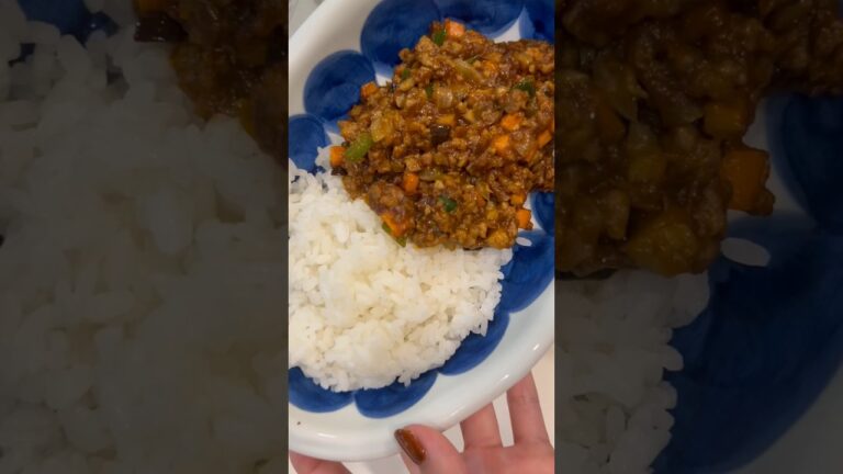 【夏野菜キーマカレー】#cooking #asmr #food #cookingshorts #shorts