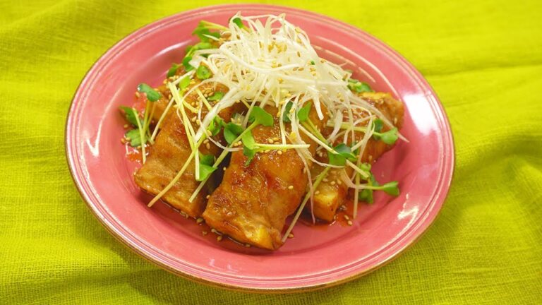 ごはんとの相性ばっちり！厚揚げ肉巻き