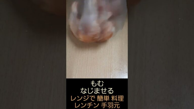 レンジで 手羽元 レンチン 三倍濃縮めんつゆ しょうが にんにく 常備している調味料で美味しい 簡単 料理 調理 2022年9月
