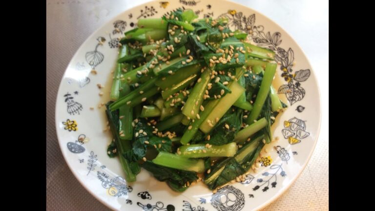 レンジで作る。小松菜のおひたし