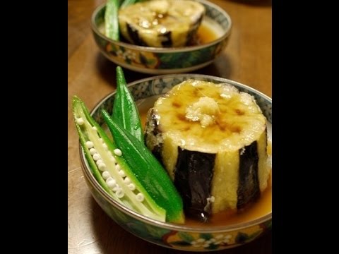 糖尿病　食事療法レシピ　米茄子のとろみあんかけ１３０カロリー