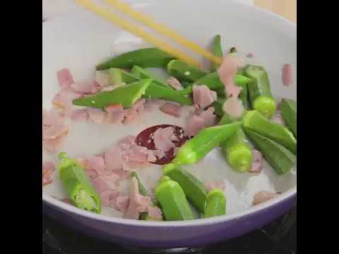 ベーコンのうまみとにんにくの香ばしさ オクラとベーコンのにんにく炒め ｜ moguna[モグナ]