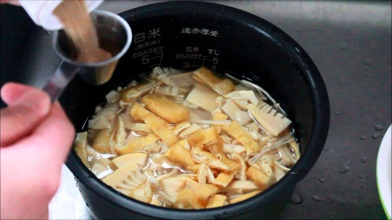 【4K２K】たけのこの炊き込みご飯の作り方　How to make rice cooked in bamboo shoot