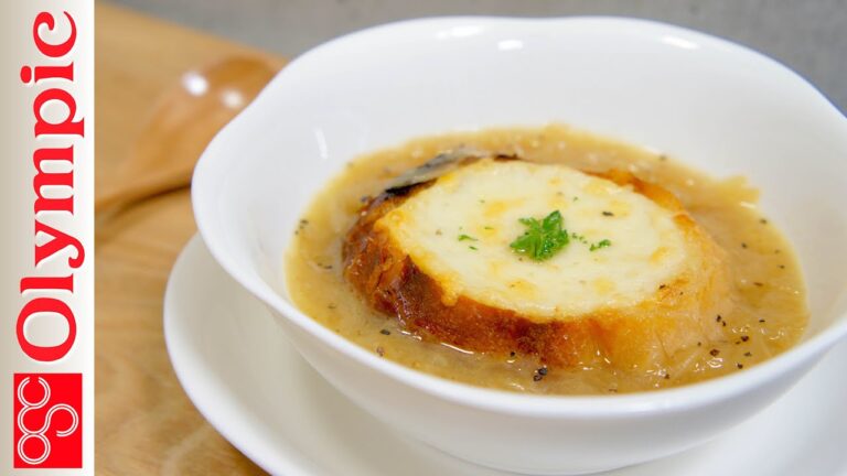 オリンピックの超簡単レシピ　オニオングラタンスープの作り方