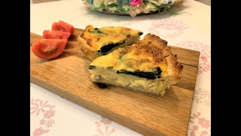 スモークサーモンとほうれん草のキッシュ