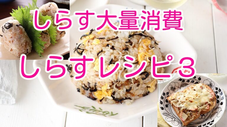 しらす大量消費　しらすレシピ３