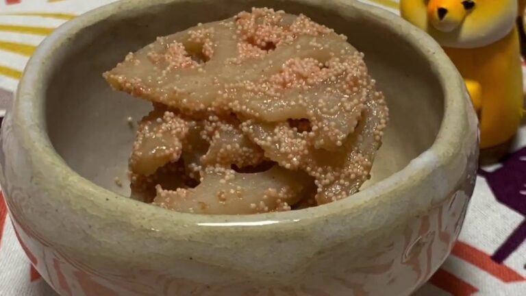 蓮根の明太子炒め