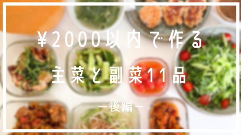【家計お助けレシピ後編】野菜メインの副菜【６品】