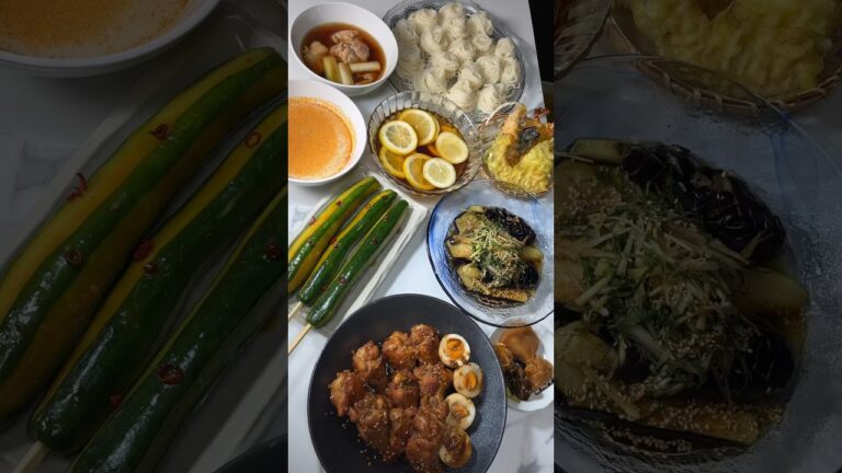 仕事終わりにいろんなそうめんとおつまみ作ってみました✨#shorts