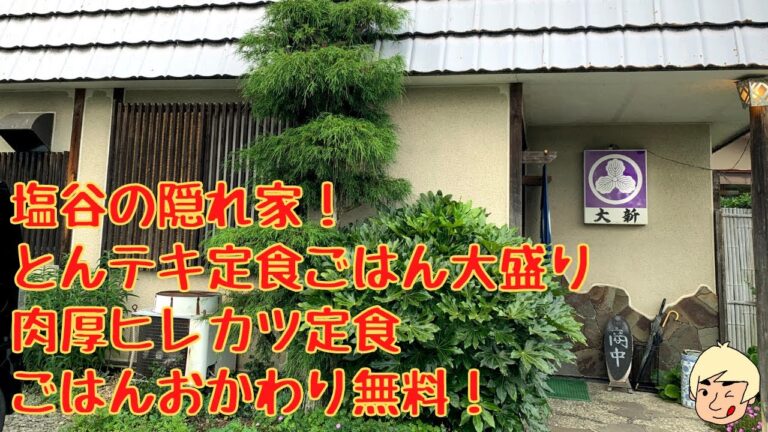 【こんな所にお店が！？ボリューム満点の絶品定食！トロトロお肉のトンテキがたまらない♫】大新【栃木県塩谷町】175