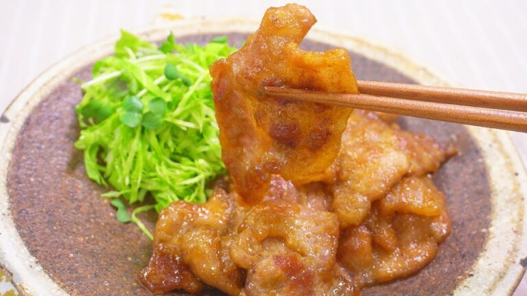 ごはんがすすむ！豚肉のみそしょうが炒め