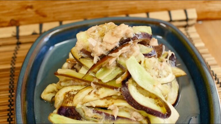 レンジで無限レシピを作る！ツナ入りの「無限なす」の作り方