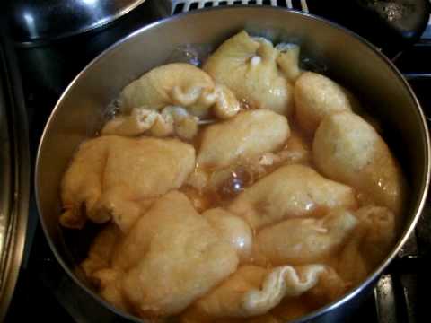 玉子の油揚げ包み煮