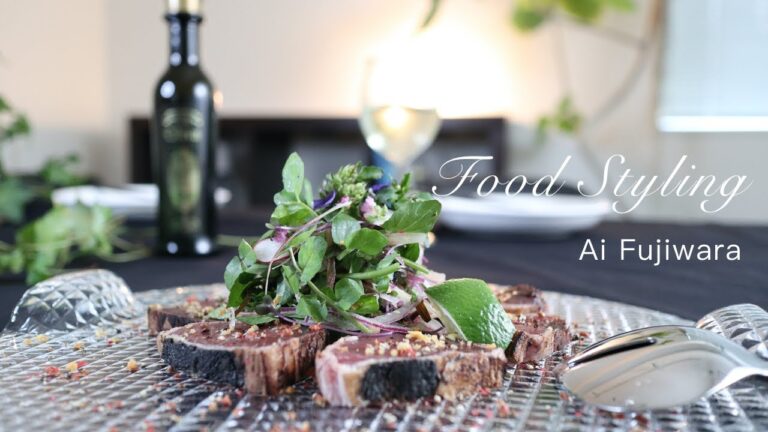 カリカリにんにくが香ばしい鰹のたたき サラダ仕立て