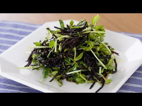 ひじきと豆苗のサラダ