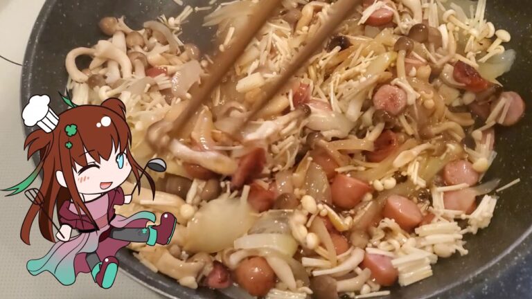 #60和風キノコパスタ