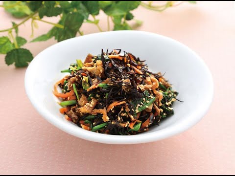 21 51_レンジで簡単！ ひじきとほうれん草のごま和え