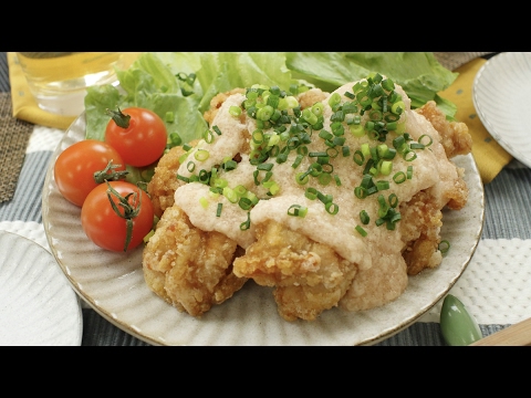 簡単アレンジ！とろりん明太とろろからあげ！