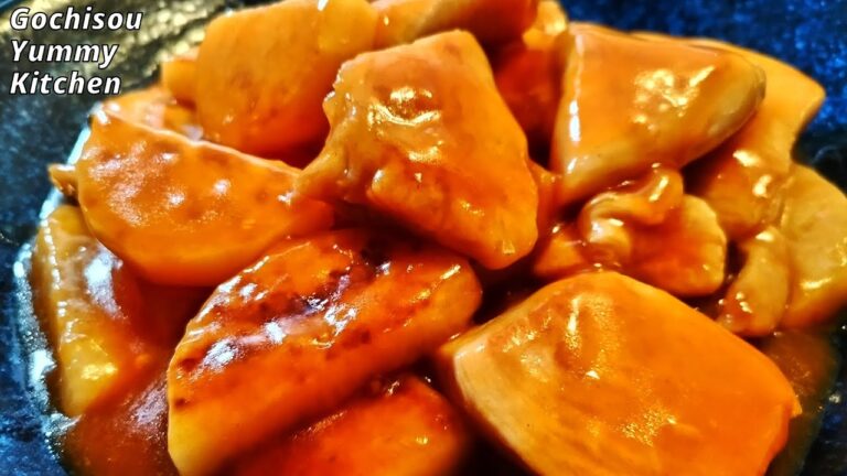 【長芋の簡単レシピ】鶏むね柔らか！長芋サクサク！真夏に食べたい【酢鶏】