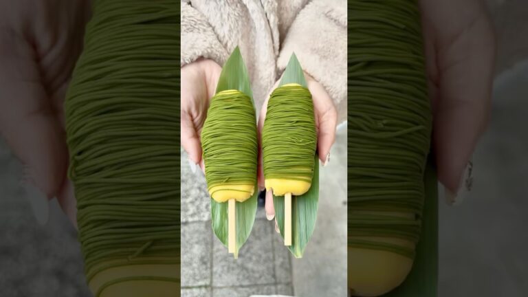 抹茶香る贅沢モンブラン団子！