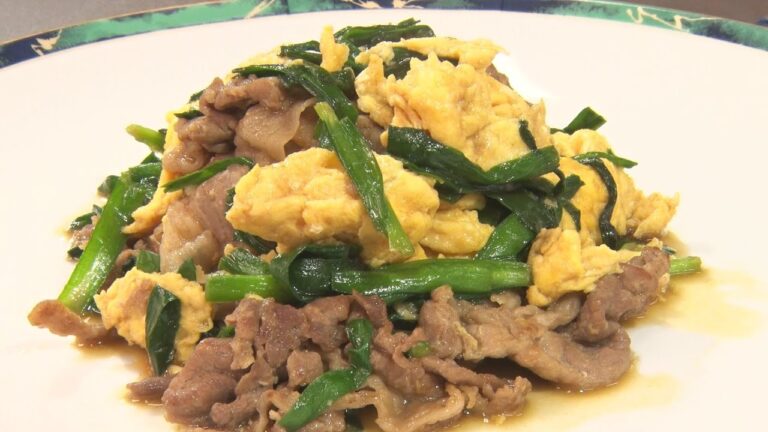 豚肉入りにら玉【キチキチキッチン】