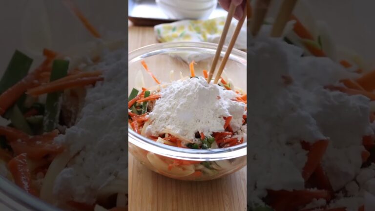 野菜不足を感じたら！人参と玉ねぎのチヂミ