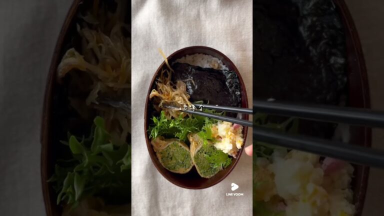 【野菜づくし弁当】#shorts #弁当詰め方 #簡単おかず #わっぱ弁当 #簡単レシピ #food