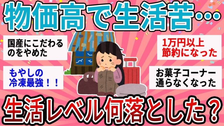 【有益】物価高で出費が増えた…生活レベル落としたことあげてけ【ガルちゃん】