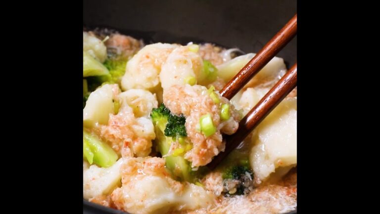 とろ〜り手軽に中華風花野菜のカニあんかけ ｜ moguna[モグナ]