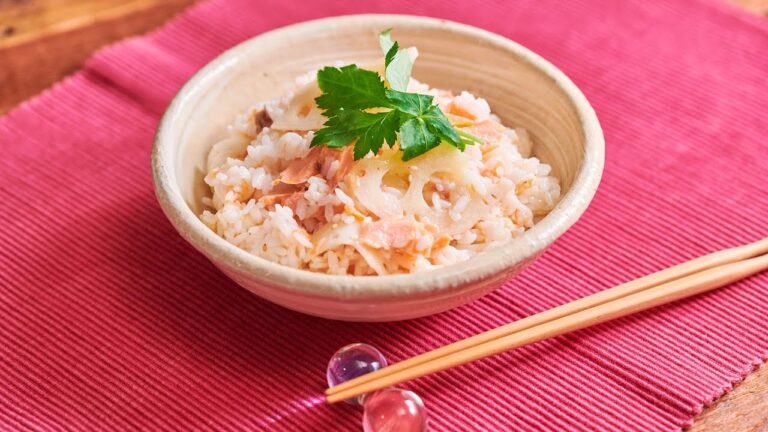 鮭とれんこんの混ぜ寿司