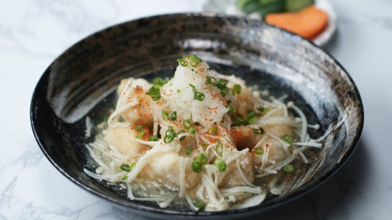 だし汁香る♪揚げだし鶏もも大根 / Fried chicken with dashi broth