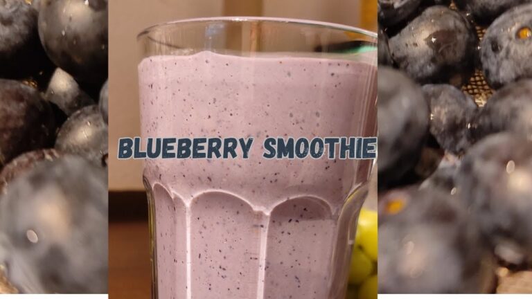 How to make Blueberry Smoothie || Blueberry Milkshake బ్లూబెర్రీ మిల్క్ షేక్ || Weightloss recipe