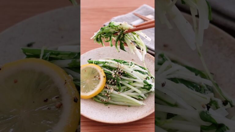 漬けだれまで飲み干したくなる...美味しすぎる副菜。（水菜のナンプラー漬け）#shorts