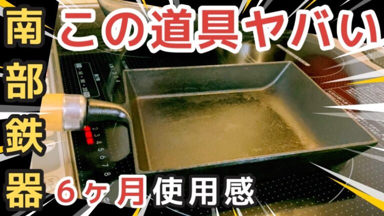 【衝撃】鉄フライパン半年使ったら○○いらなくなった【南部鉄器卵焼き鍋】