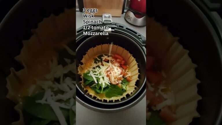 Air fryer frittata recipe #recipe #weightloss #shorts