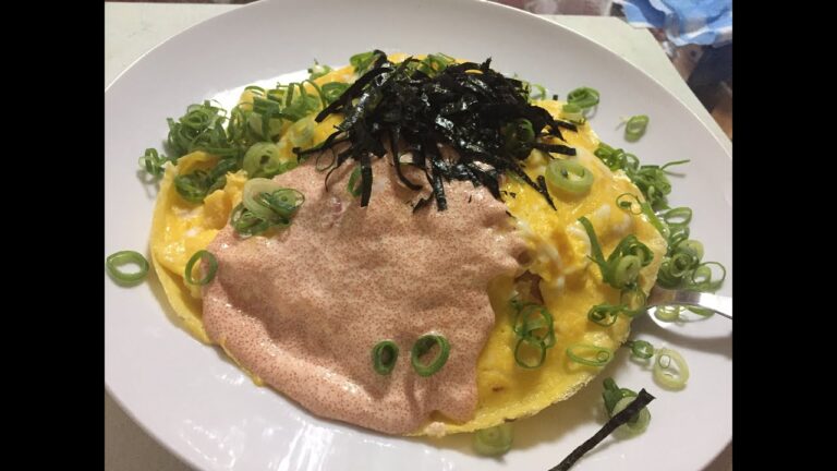 【バターライス】明太子ソース　オムライス【和風】