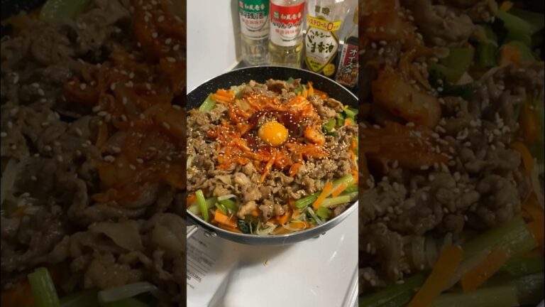 単身赴任中の1人ビビンバは寂しさしかない...#単身赴任#出張#ビビンバ#簡単