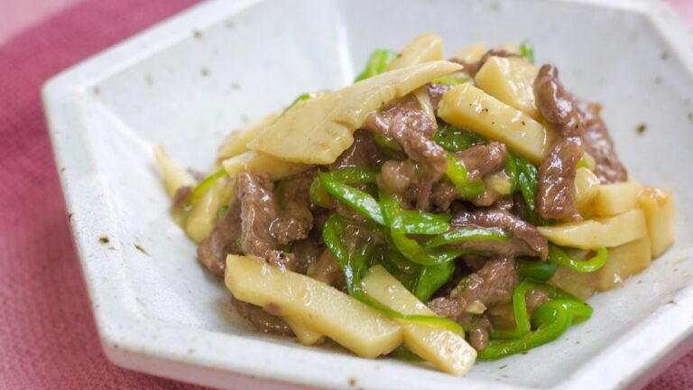 牛肉と竹の子和風炒めの作り方