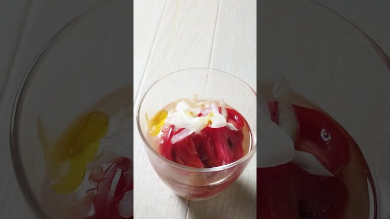 簡単・ゴクゴク飲むトマトマリネ！皮むかない・火を使わない　#Shorts