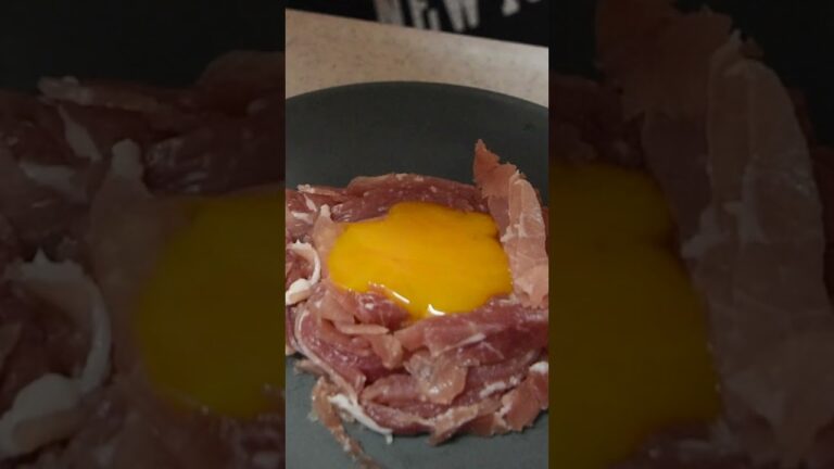 3STEPで完成!!生ハムで作るユッケがうますぎる #かぐやのビール紹介 #ビール #DRYCrystal #アサヒ #おつまみ #簡単レシピ