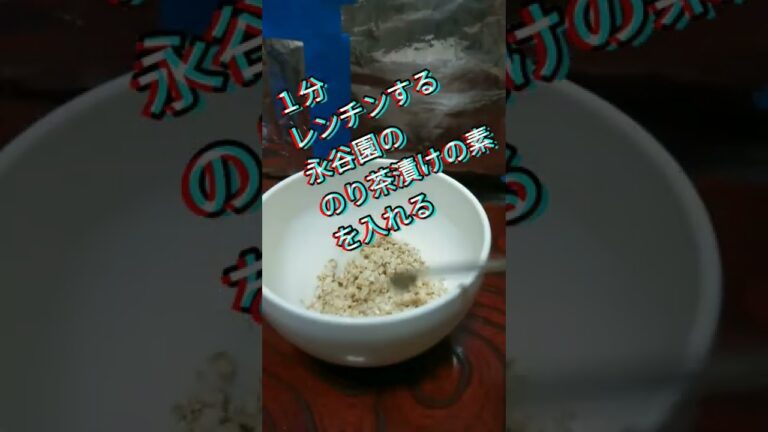 オートミールお茶漬けが以外に美味すぎた‼️　#shorts 　#簡単レシピ 　#永谷園