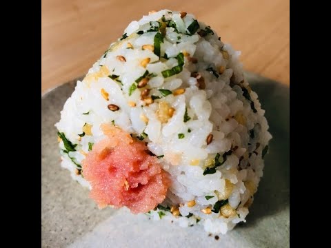 明太子おにぎりの作り方
