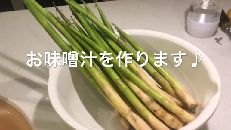 姫竹と鯖缶でお味噌汁♫〜北信州野沢温泉の郷土料理♫