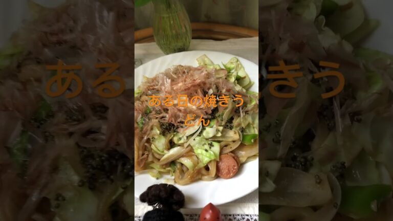 ある日の焼きうどん😋