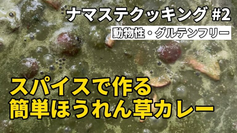 [ ベジレシピ ] スパイスで作る！簡単ほうれん草カレー（ナマステクッキング）